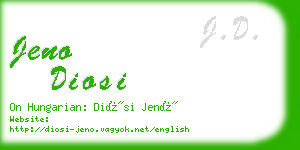 jeno diosi business card